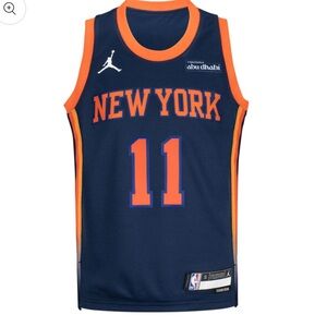 Jalen Brunson Navy New York Knicks Swingman Jersey - Statement Edition
